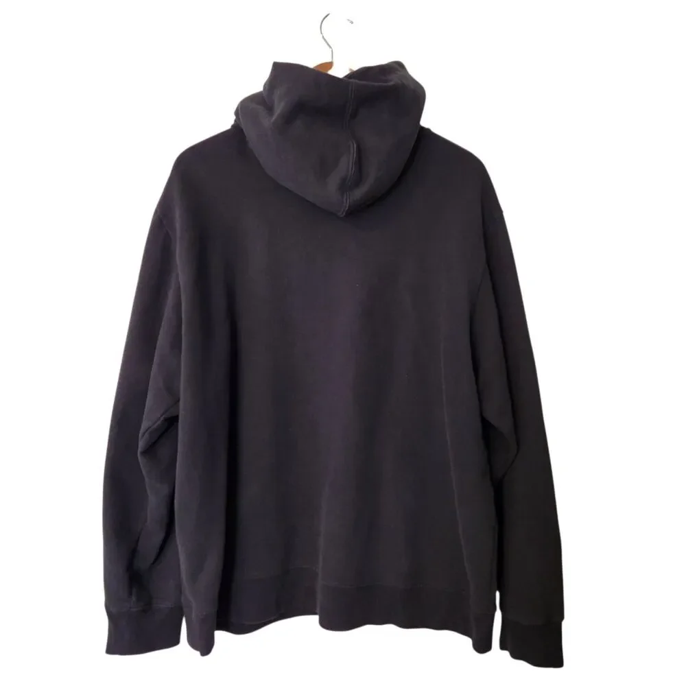 The North Face Mens Size XXL Black Hoodie K2 Karakoram Range Mountain Sweatshirt
